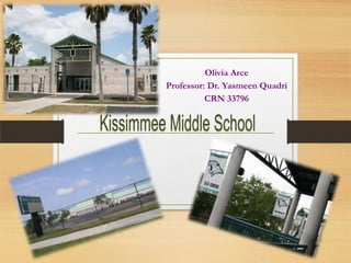 Olivia Arce
Professor: Dr. Yasmeen Quadri
CRN 33796
 