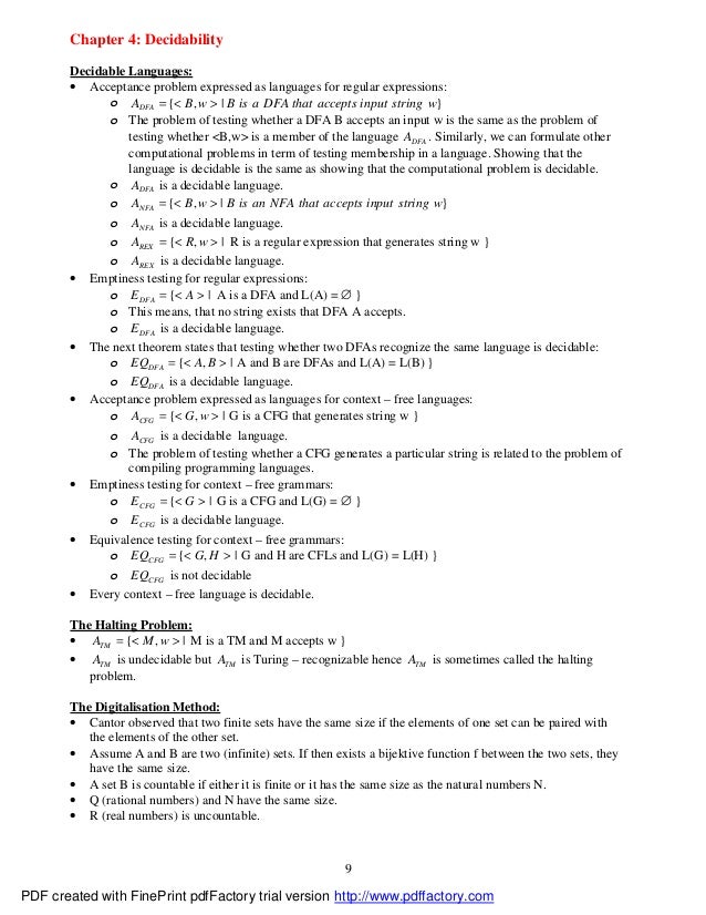 Introduction To The Theory Of Computation