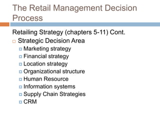 Retail Management Process Introduction to The World of Retailing | PPTX
