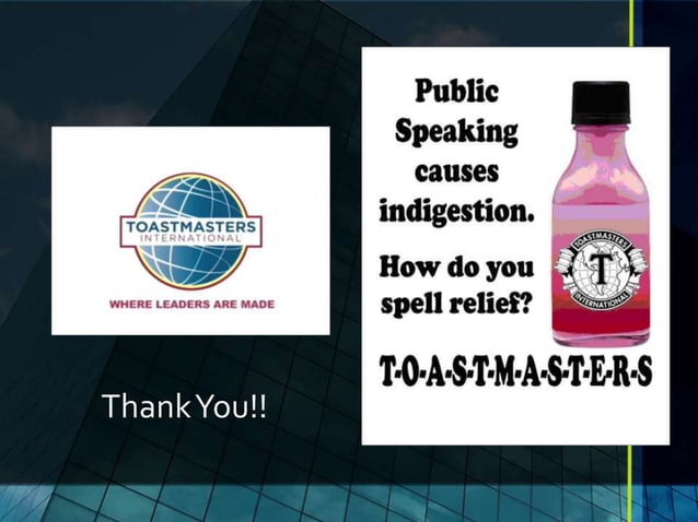 Introduction to Toastmasters | PPTX