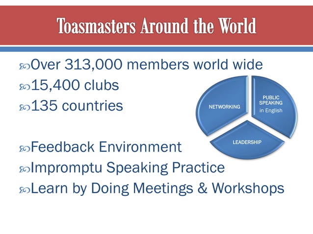 Introduction to Toastmasters | PDF | Business | Business and Finance