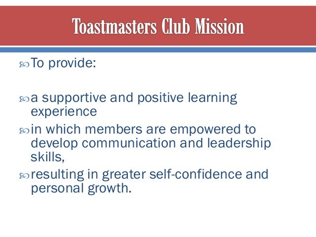 Introduction to Toastmasters