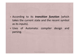 Introduction to toc and compiler | PDF
