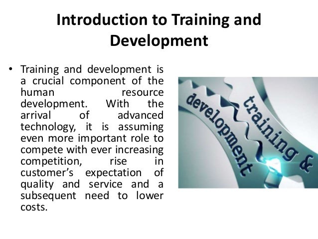 Introduction to training and development - Manu Melwin Joy