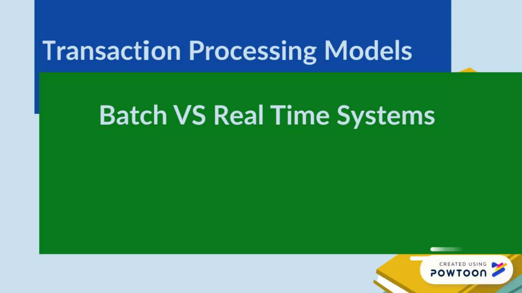 Introduction to transaction processing