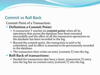 Introduction to transaction processing concepts and theory | PPTX