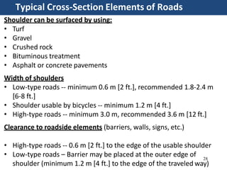 Bituminous Shoulder Introduction to transportation engineering | PPTX