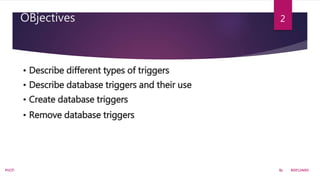 Introduction to triggers | PPT