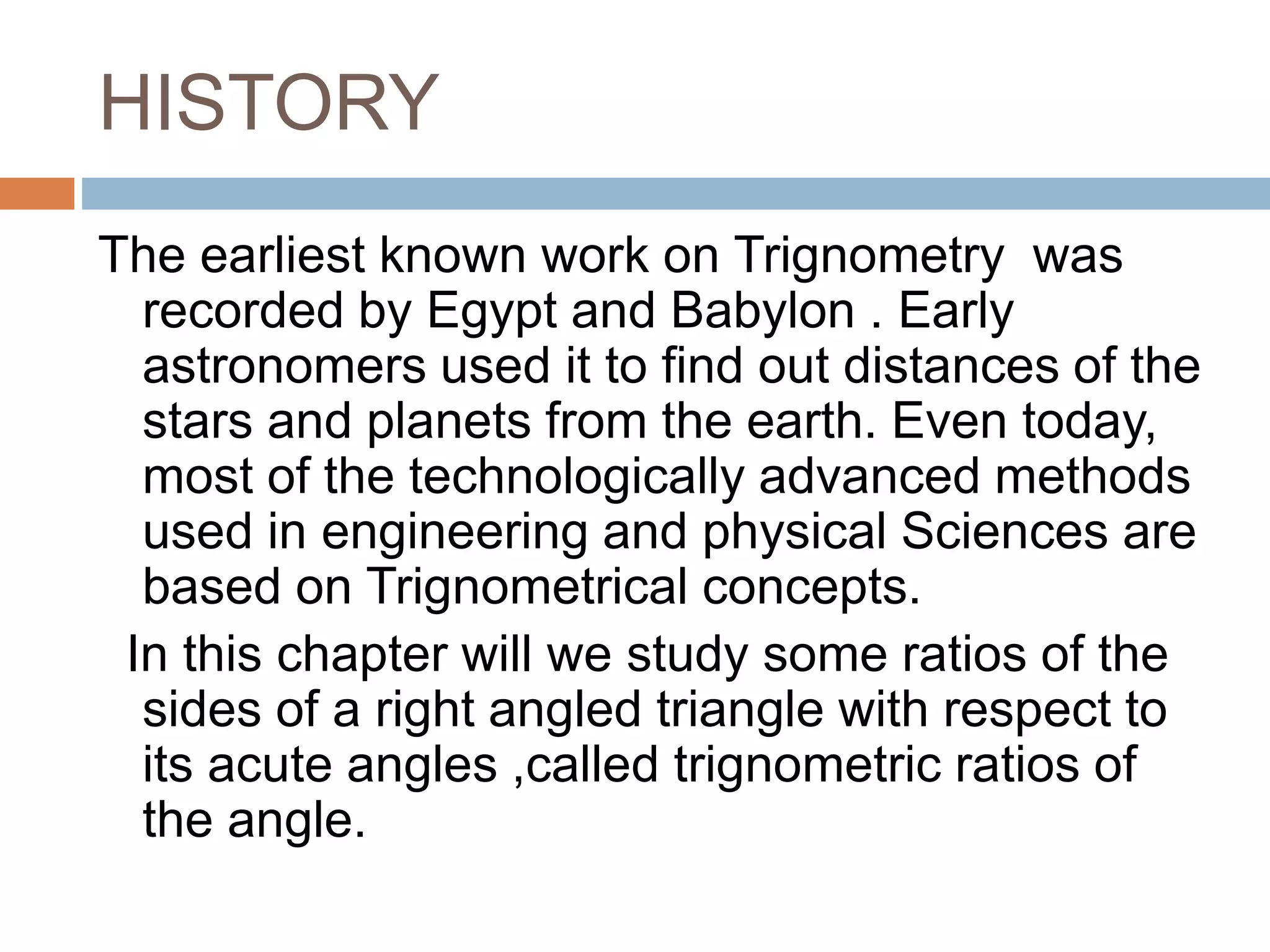 Trignometry Intruduction Pptx
