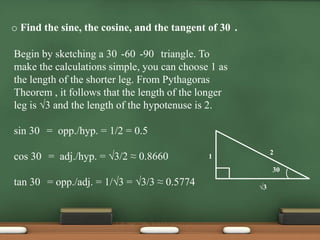 Tang 30 Introduction to trigonometry | PPTX