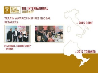 TRRAIN AWARDS INSPIRES GLOBAL
RETAILERS
