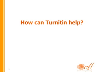 Introduction to turnitin | PPTX