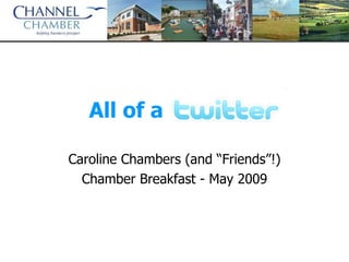 All of a Twitter? Caroline Chambers (and “Friends”!) Chamber Breakfast - May 2009 