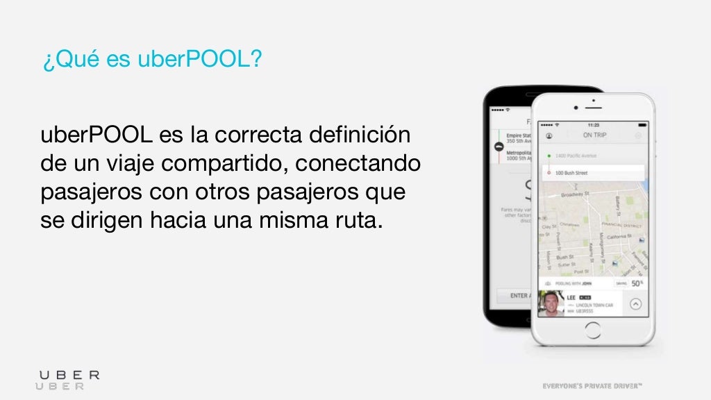 Introduction to uber pool spanish condensed mobile version