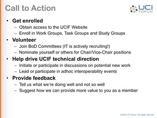 Introduction to UCIF
