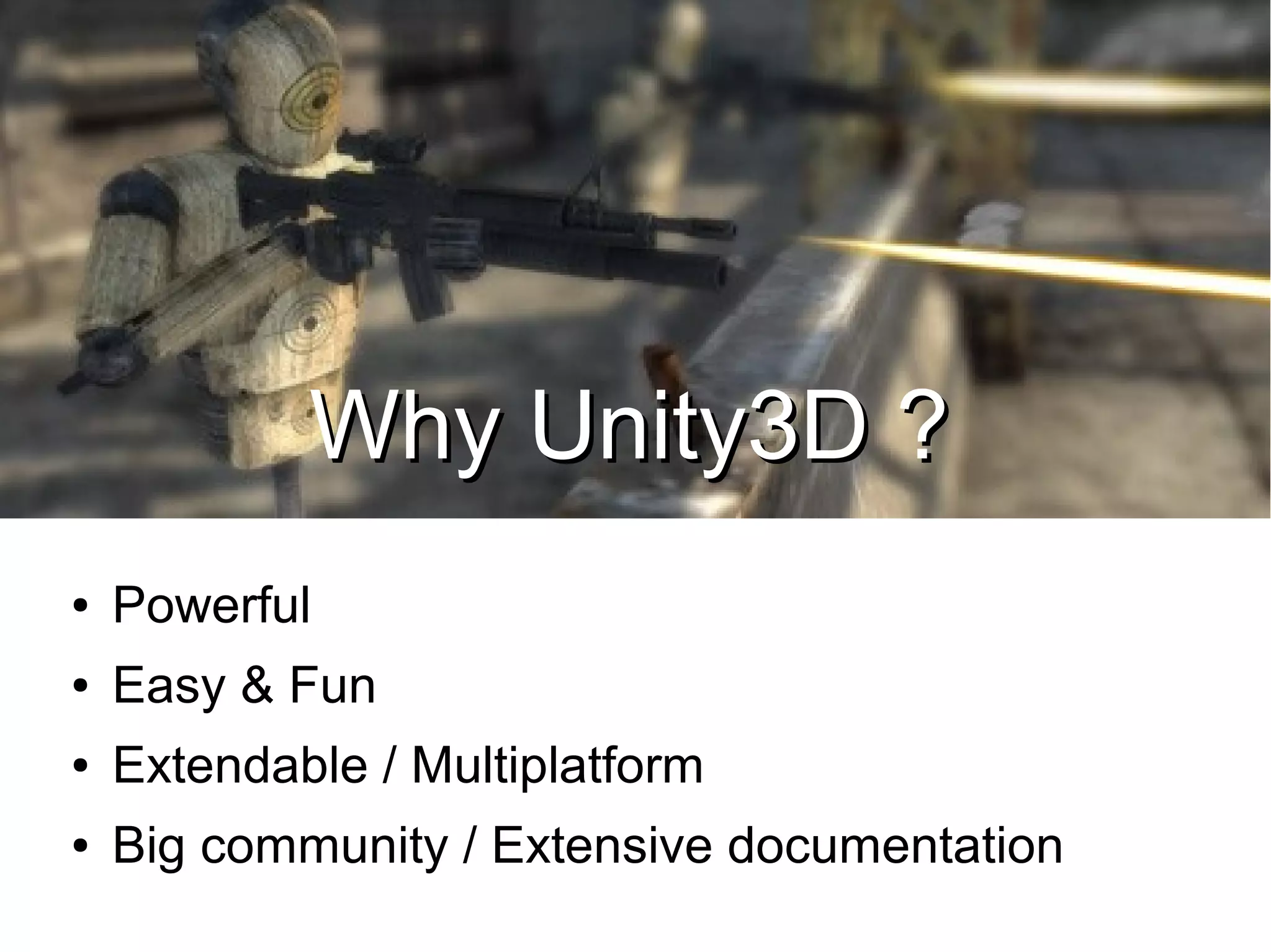 Introduction to unity3d | PPT