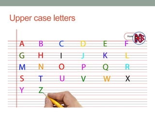 Upper Case Sign Examples Comprehensive Introduction to Upper and Lower Case Letters for ...