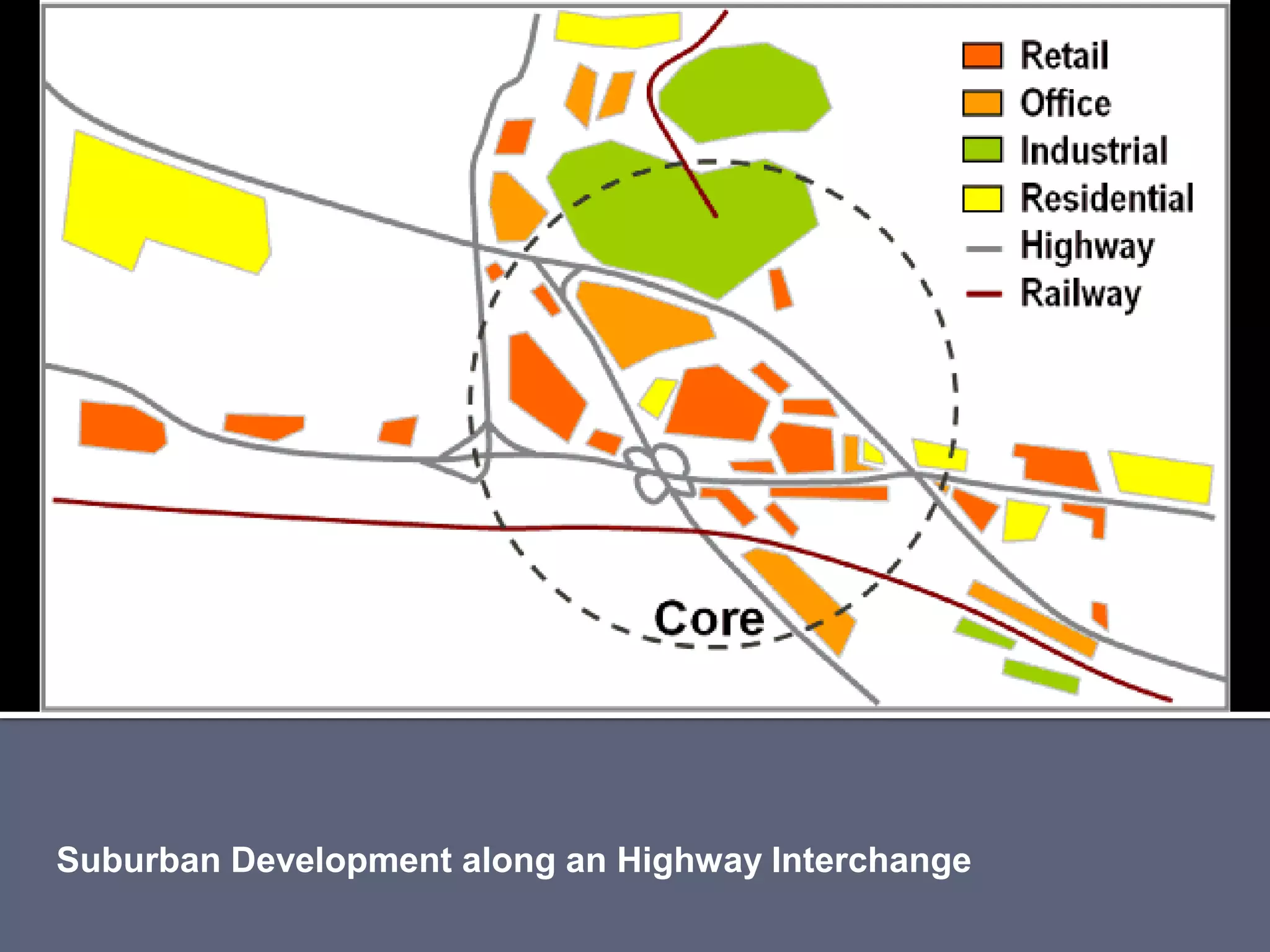 Suburban Development along an Highway Interchange
 
