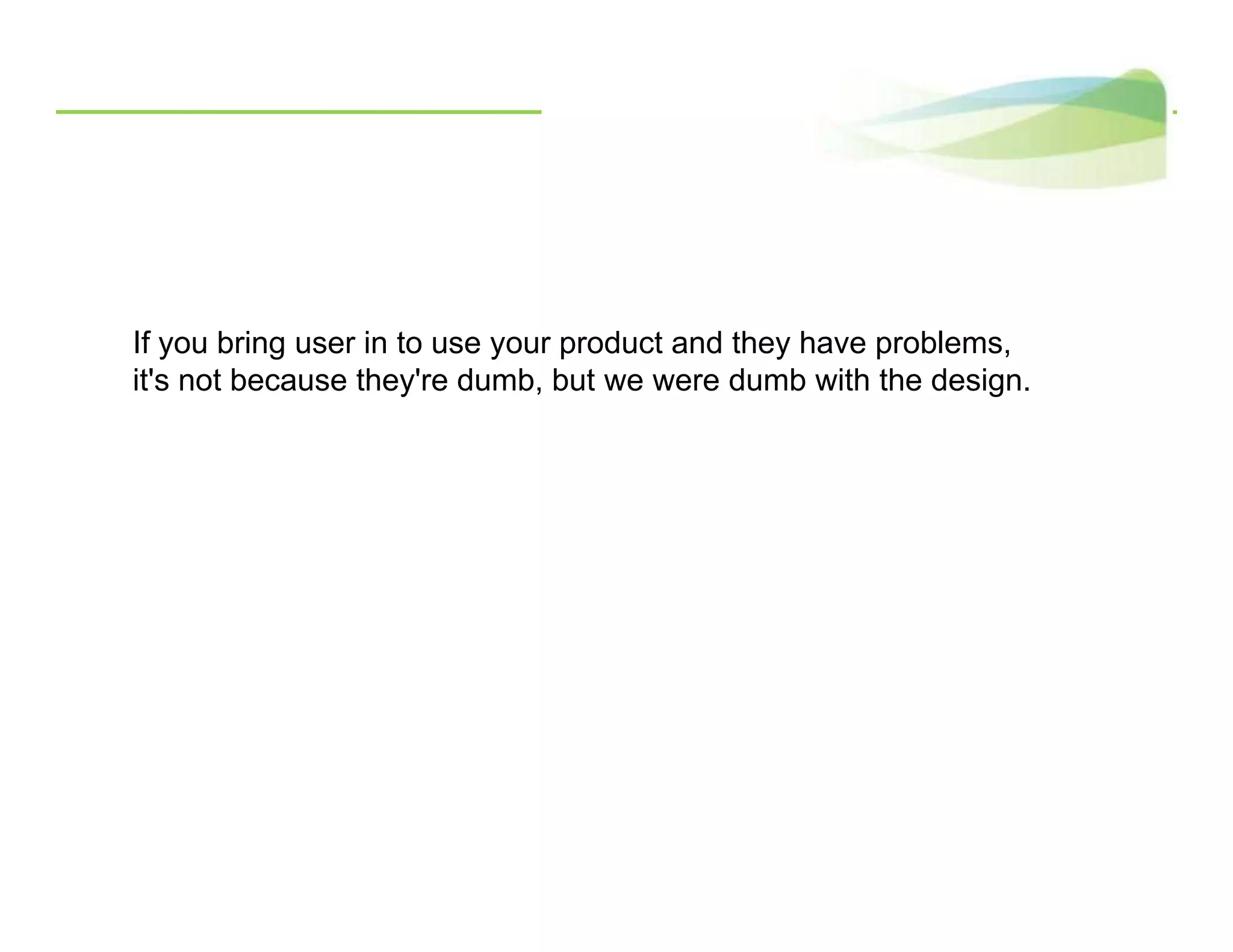 Introduction To Usability