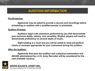 Introduction to us army bands | PDF
