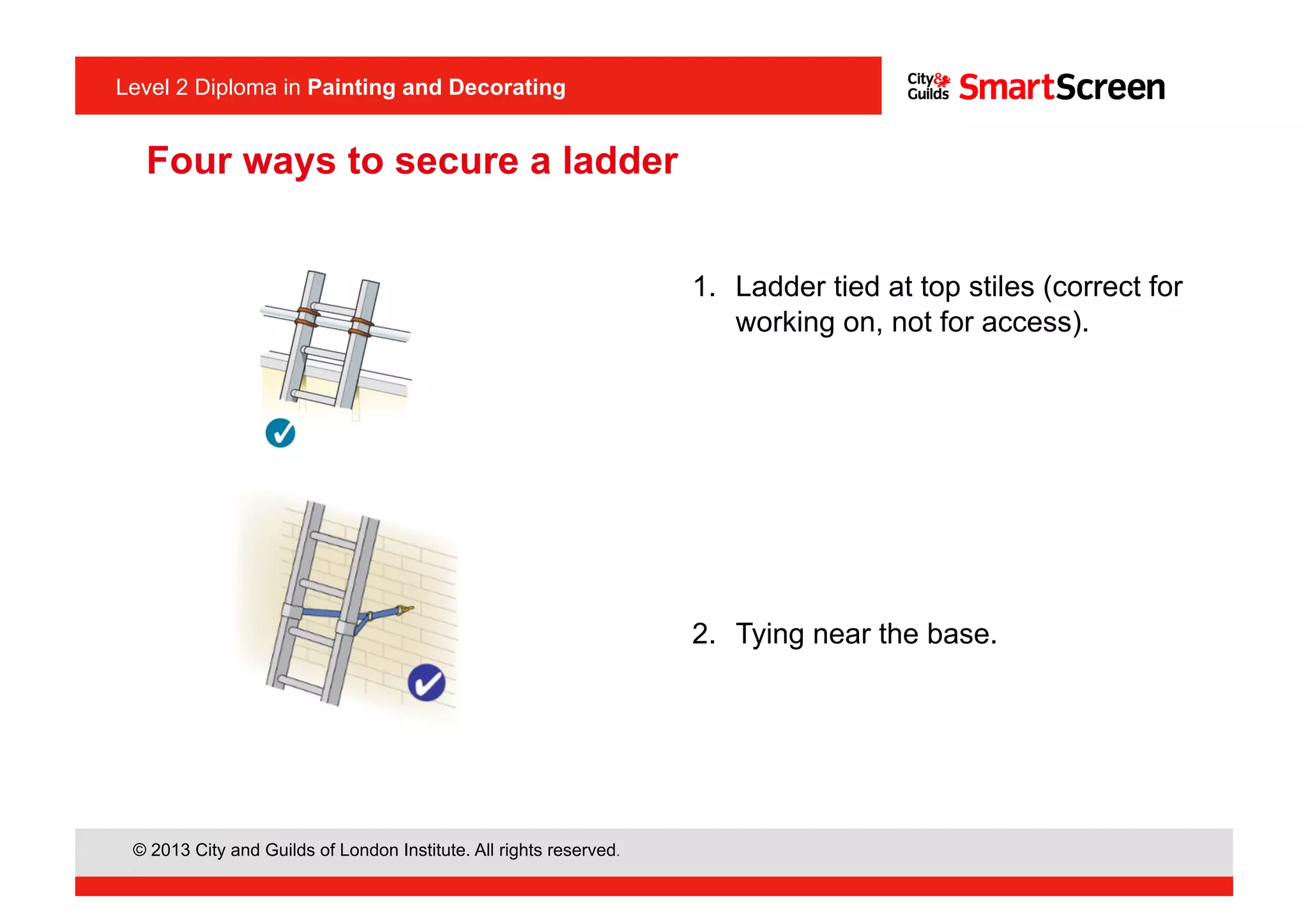 Introduction to using ladders 1 | PDF