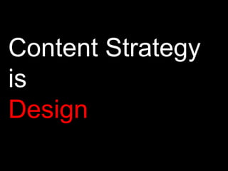 Content StrategyisDesign