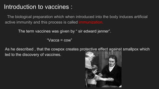 Introduction to vaccines | PPTX