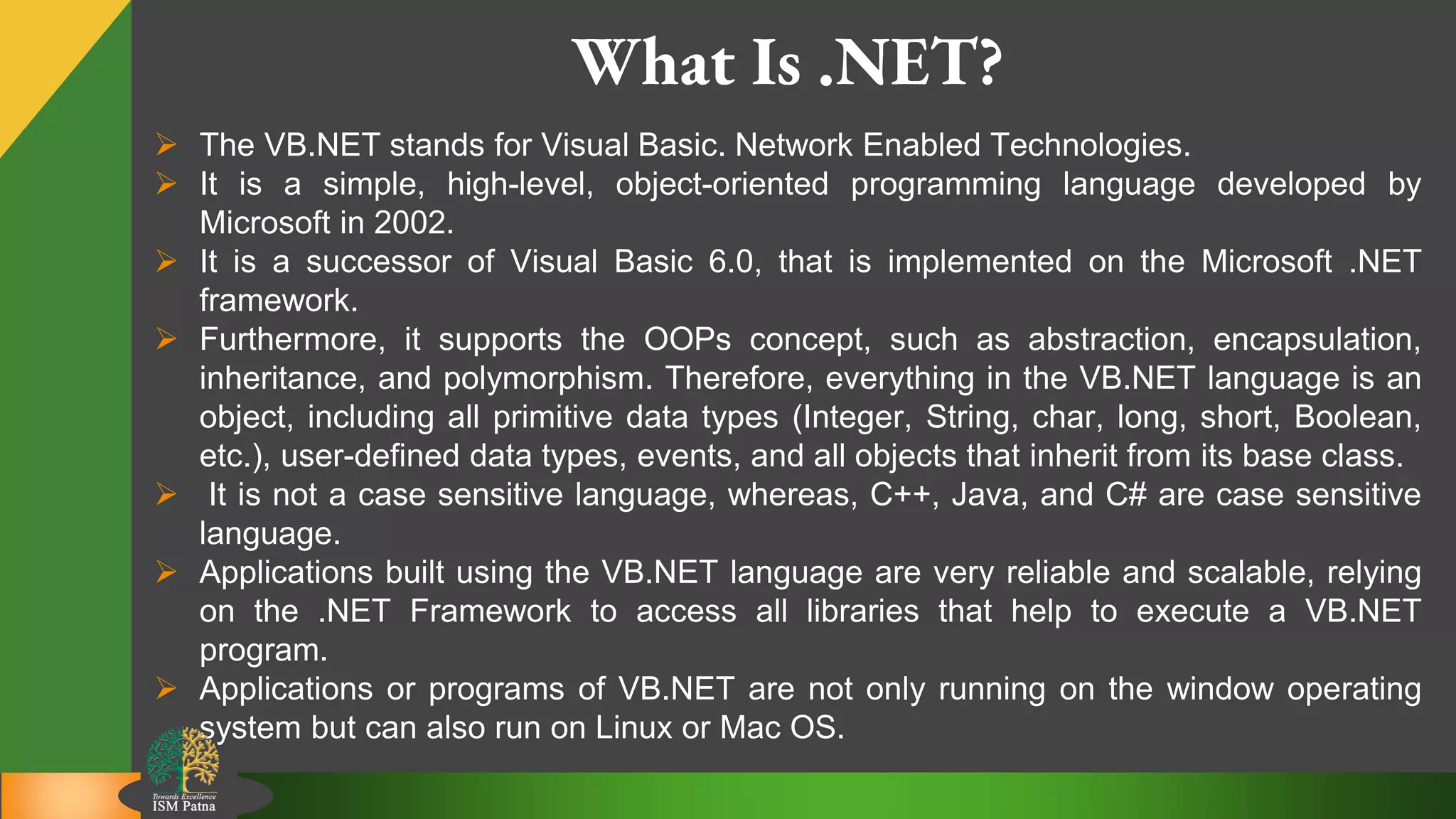 Introduction to vb.net