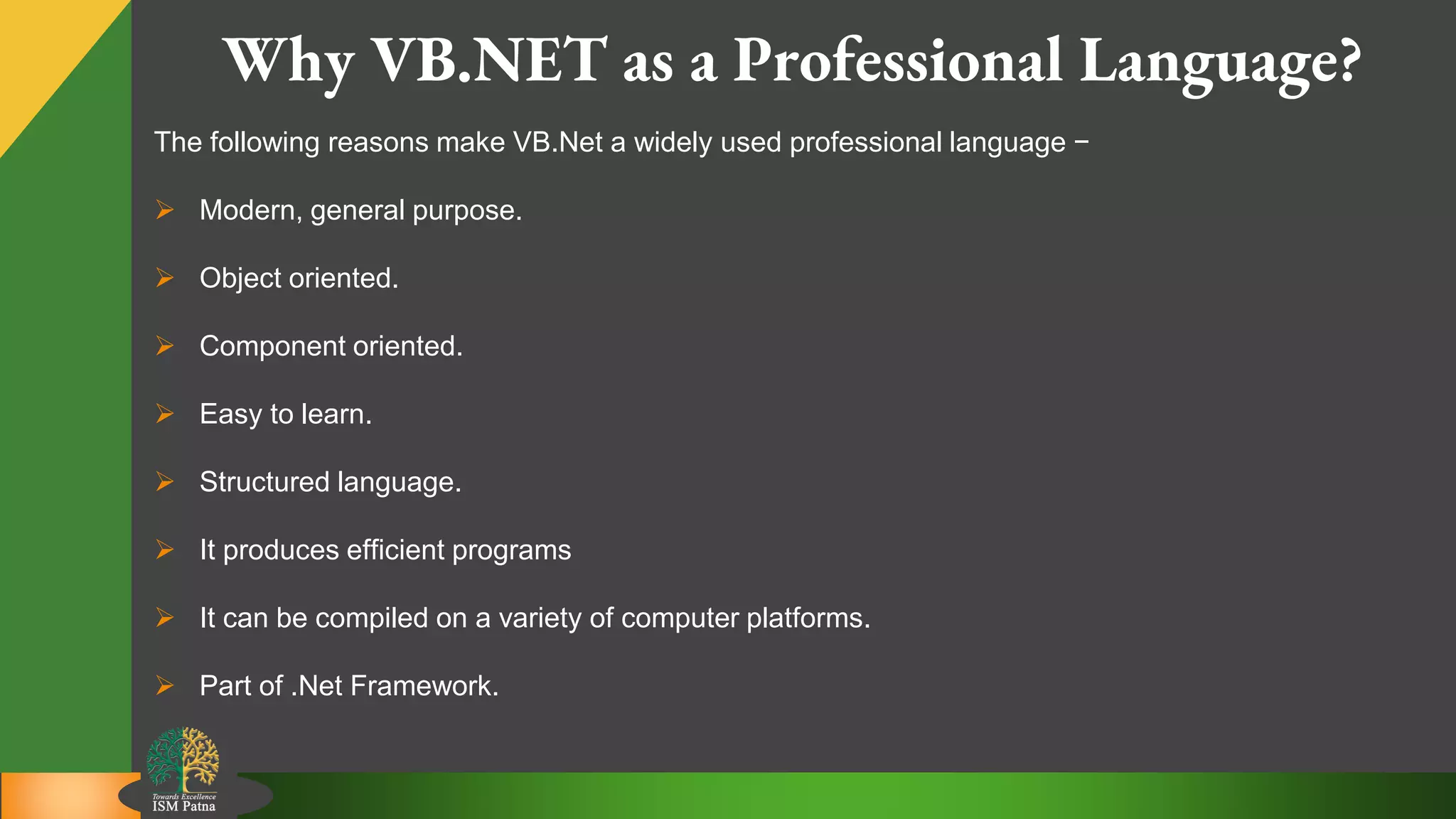Introduction to vb.net