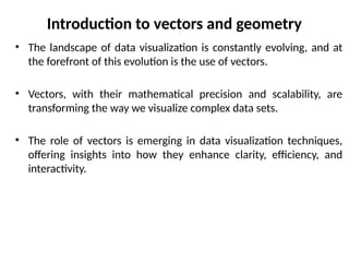 Vector Math Visualize Introduction to vectors and geometry - .. | PPTX
