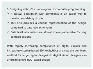 INTRODUCTION TO VERILOG and vlsi design for ece | PPTX