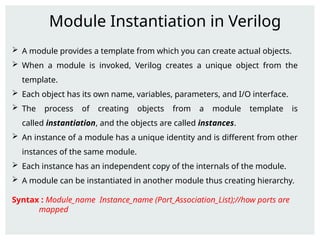 INTRODUCTION TO VERILOG and vlsi design for ece | PPTX