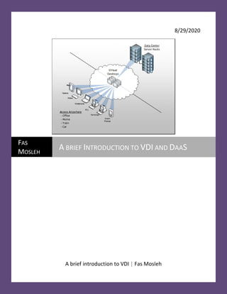 8/29/2020
A brief introduction to VDI | Fas Mosleh
FAS
MOSLEH
A BRIEF INTRODUCTION TO VDI AND DAAS
 