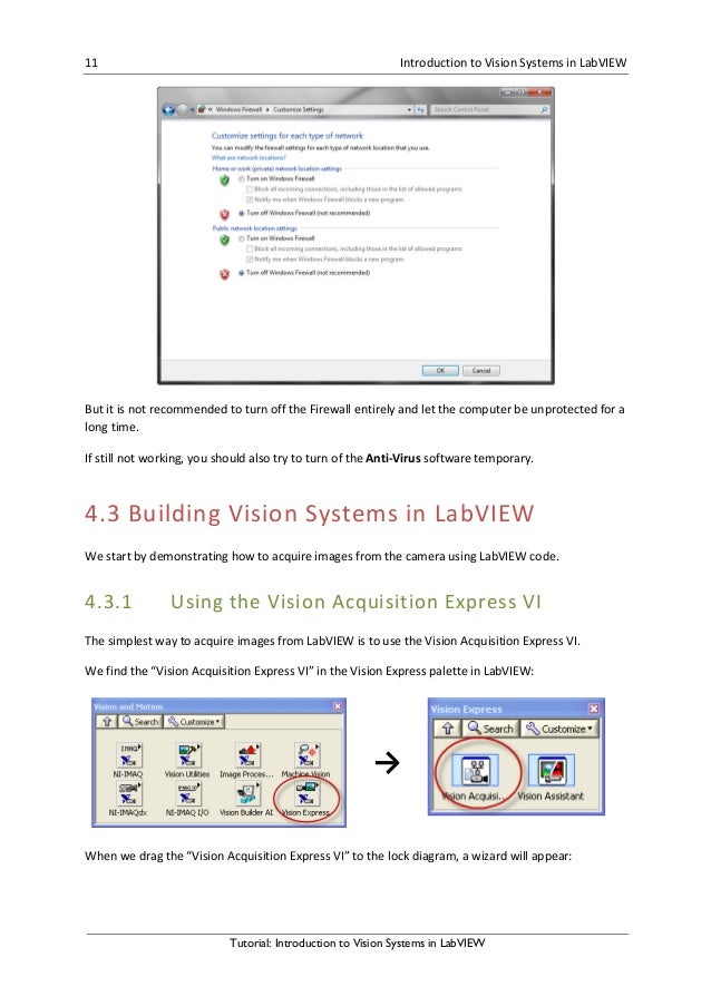 Introduction to vision systems in lab view
