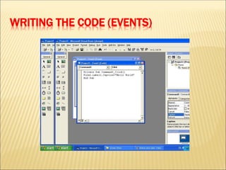WRITING THE CODE (EVENTS)
 