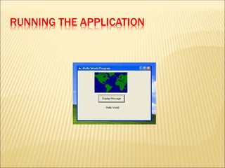 RUNNING THE APPLICATION
 