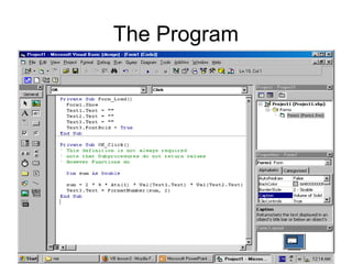 Introduction to Visual Basic to the Grade 11 Learners | PPT