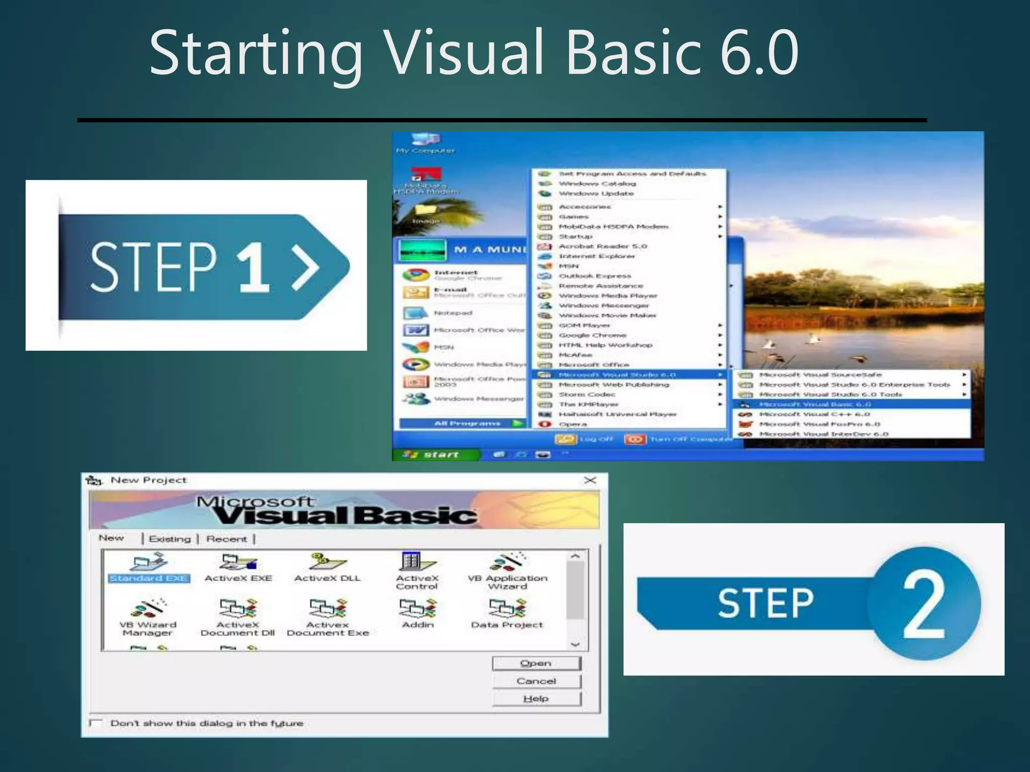 Starting Visual Basic 6.0
 