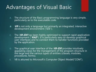 Introduction to Visual Basic 6.0 Fundamentals | PPT