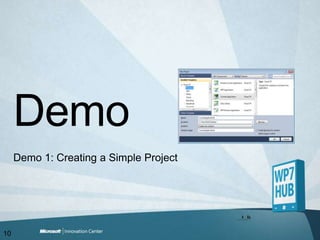 Demo 1: Creating a Simple ProjectDemo10
