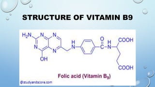 STRUCTURE OF VITAMIN B9
 
