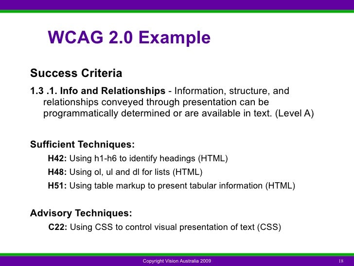 Introduction To WCAG 2.0