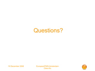 Questions? 
