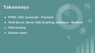 Introduction to web application development | PPTX