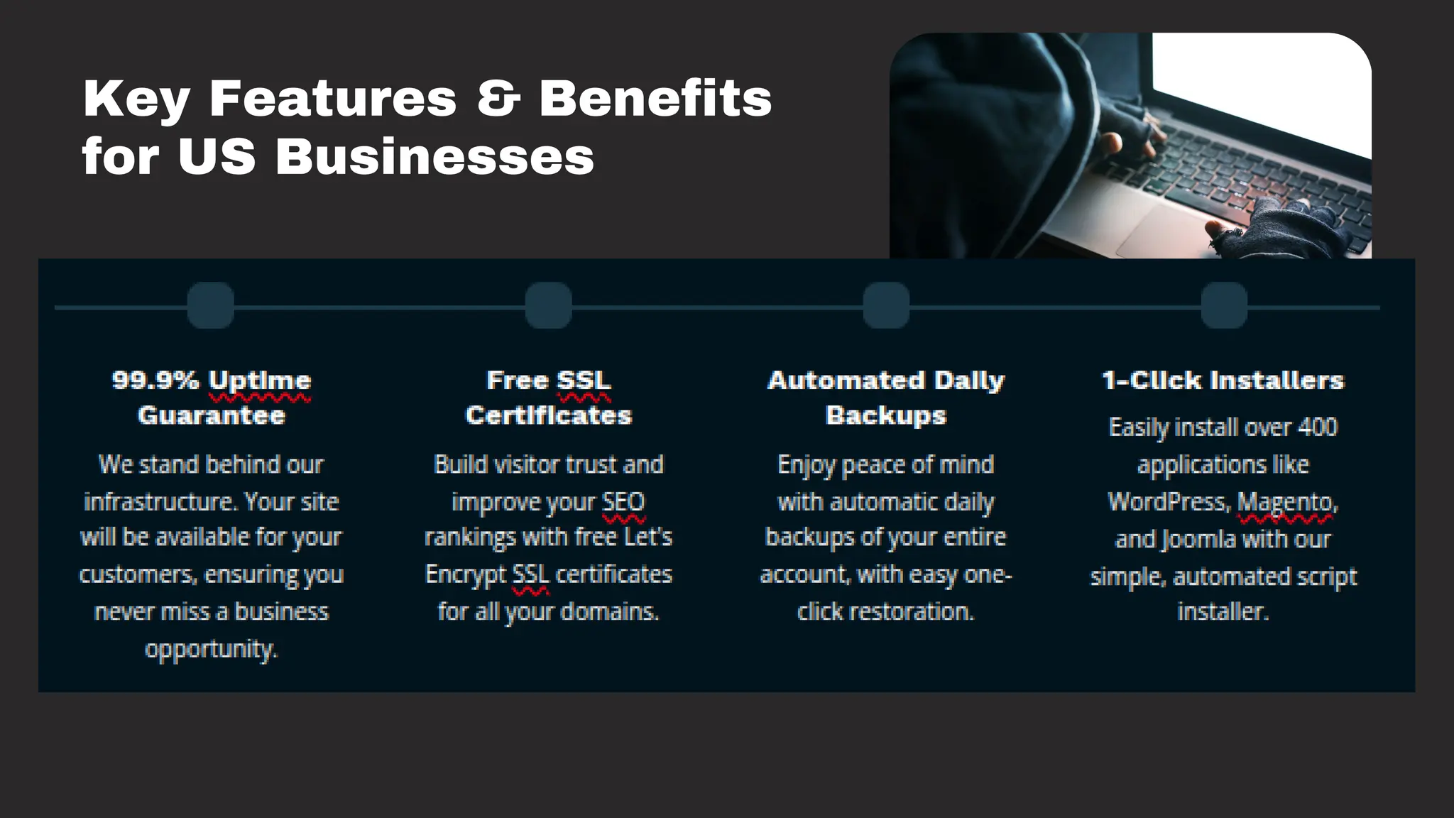 Key Features & Benefits
for US Businesses
 