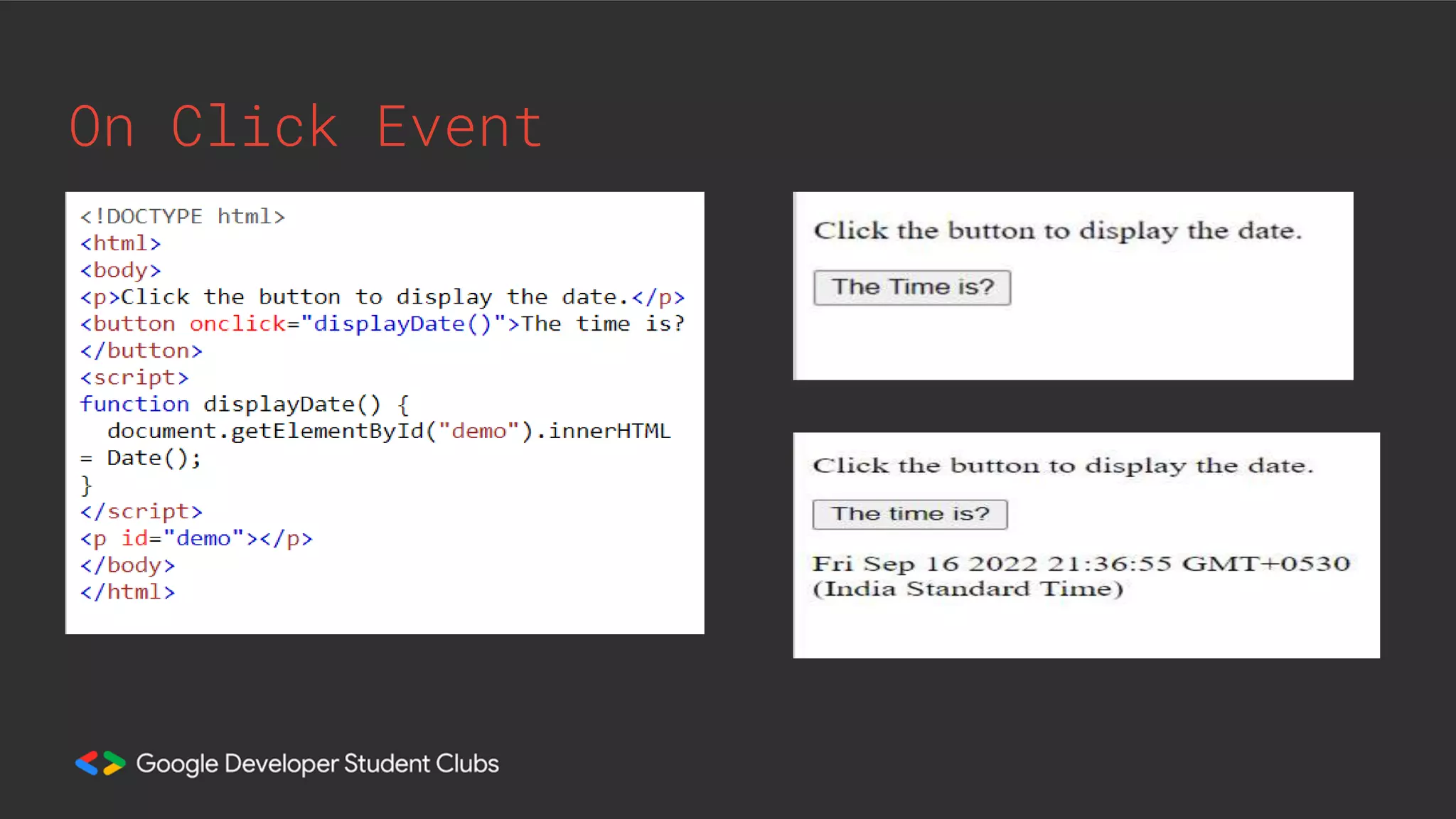 On Click Event
 