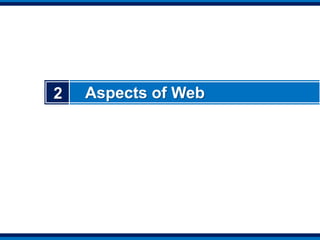 Webometrics is concerned with measuring aspects of the web:a)web sites, b)web pages, c)parts of web pages, d)words in web pages, e)hyperlinks,  f)web search engine results.