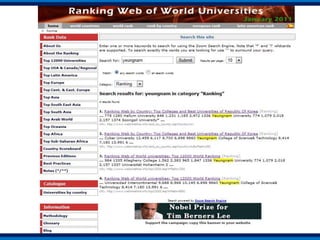 Cybermetrics Lab, Aresearch group of the Spanish National Research Council (CSIC)http://www.webometrics.info