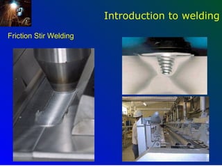 Introduction to welding
Friction Stir Welding




                                          71
 