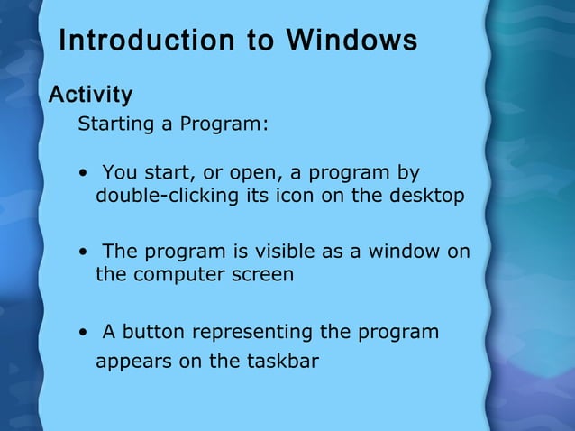 Introduction to windows | PPT | Free Download